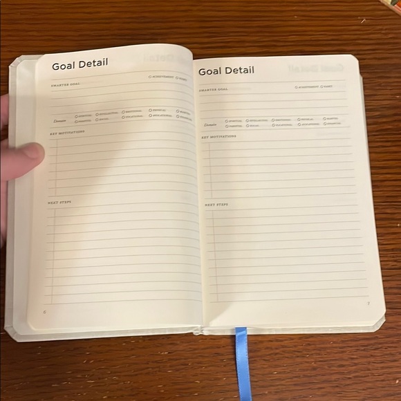 New Quarterly Planner - Michael Hyatt - Textured Cream Cover and Blue Bookmark - Picture 3 of 16